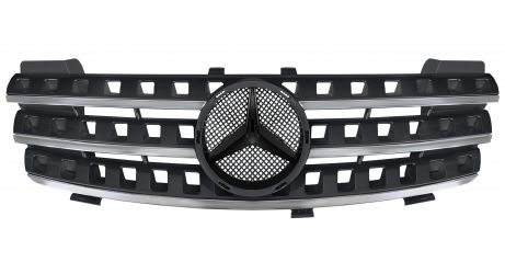 REJILLA MERCEDES CLASE M (W164) 2005-2008 FRENTE / COMPLETA / NEGRA / CROMADA