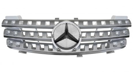 REJILLA MERCEDES CLASE M (W164) 2005-2008 FRENTE / COMPLETA / PLATA / CROMADA