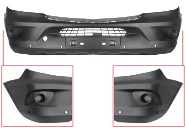 PARACHOQUES MERCEDES SPRINTER (906) 2013-2018 DELANTERO / CON 6 SENSOR / CON PARK ASSIST