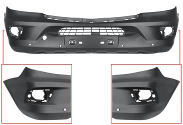 PARACHOQUES MERCEDES SPRINTER (906) 2013-2018 DELANTERO / CON ANTINIEBLAS / CON 4 SENSOR