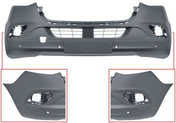 PARACHOQUES MERCEDES SPRINTER (907/910) 2018-> DELANTERO / CON ANTINIEBLAS / CON 4 SENSOR / IMPRIMADO