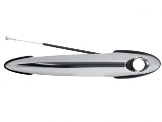 MANETA DE PUERTA EXTERIOR MINI ONE 2000-2004 CROMADA / CON AGUJERO LLAVE / DELANTERA IZQUIERDA