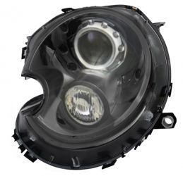 FARO MINI ONE 2007-2010 XENON / BASE NEGRA / PILOTO AMBAR / IZQUIERDO