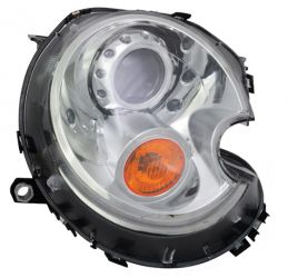 FARO MINI ONE 2007-2010 XENON / BASE CROMADA / PILOTO AMBAR / DERECHO