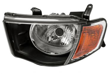 FARO MITSUBISHI L200 2005-2010 CABINA DOBLE / PILOTO AMBAR / MANUAL / IZQUIERDO