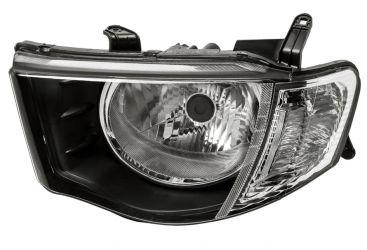 FARO MITSUBISHI L200 2005-2010 CABINA DOBLE / PILOTO BLANCO / ELECTRICA / IZQUIERDO