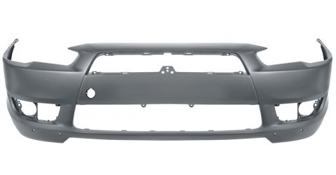 PARACHOQUES MITSUBISHI LANCER 2007-2016 DELANTERO / MODELO LANCER V / SPORTBACK / CON AGUJEROS SPOILER / IMPRIMADO