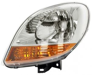 FARO NISSAN KUBISTAR 2003-2008 BASE CROMADA / PILOTO AMBAR / IZQUIERDO