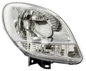 FARO NISSAN KUBISTAR 2003-2008 BASE CROMADA / PILOTO BLANCO / DERECHO