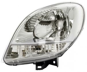 FARO NISSAN KUBISTAR 2003-2008 BASE CROMADA / PILOTO BLANCO / IZQUIERDO