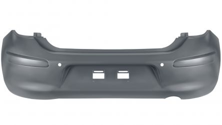 PARACHOQUES NISSAN MICRA 2010-2013 TRASERO / CON SENSOR / IMPRIMADO