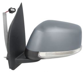 ESPEJO RETROVISOR NISSAN PATHFINDER 2010-2014 ELECTRICO / PILOTO / LUZ CORTESIA / IMPRIMADO / IZQUIERDO