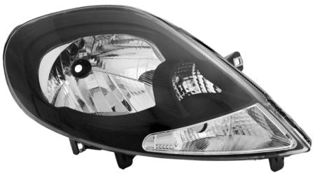 FARO DELANTERO OPEL VIVARO 2007-2014 BASE NEGRA / PILOTO BLANCO / DERECHO
