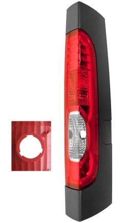 PILOTO TRASERO OPEL VIVARO 2007-2014 SUPERIOR / 3 PESTAÑAS / 1 PORTON TRASERO / CON MARCO / DERECHO