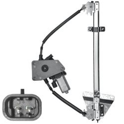 ELEVALUNAS NISSAN PRIMERA 2002-2008 ELECTRICO / CON MOTOR / 2 PINS / FAMILIAR / TRASERO DERECHO