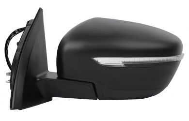 ESPEJO RETROVISOR NISSAN QASHQAI 2014-2017 ELECTRICO / ABATIBLE ELECTRICAMENTE / PILOTO CROMADO / IZQUIERDO