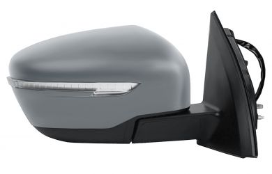 ESPEJO RETROVISOR NISSAN QASHQAI 2014-2017 ELECTRICO / ABATIBLE ELECTRICAMENTE / PILOTO CROMADO / IMPRIMADO / DERECHO