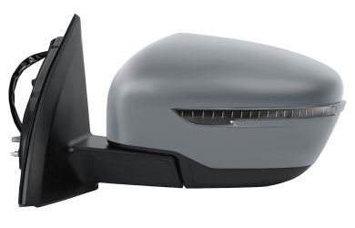 ESPEJO RETROVISOR NISSAN QASHQAI 2014-2017 ELECTRICO / TERMICO / ABATIBLE ELECTRICAMENTE / PILOTO NEGRO / IMPRIMADO / IZQUIERDO