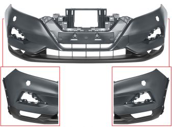 PARACHOQUES NISSAN QASHQAI 2017-2021 DELANTERO / CON LAVAFAROS / IMPRIMADO
