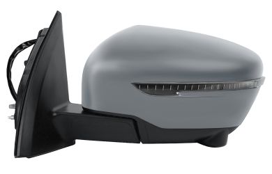 ESPEJO RETROVISOR NISSAN QASHQAI 2014-2017 PILOTO INTERMITENTE NEGRO / ELECTRICO / TERMICO / ABATIBLE ELECTRICAMENTE / CON CAMARA / IMPRIMADO / IZQUIERDO