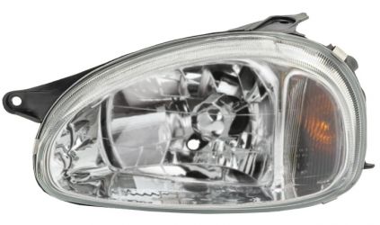 FARO OPEL CORSA B 1997-2000 LENTE LISA / MANUAL / IZQUIERDO