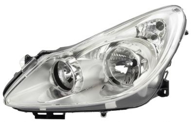 FARO OPEL CORSA D 2006-2011 BASE CROMADA / IZQUIERDO