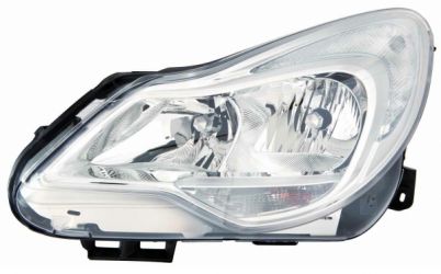 FARO OPEL CORSA D 2011-2015 BASE CROMADA / IZQUIERDO