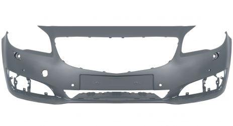 PARACHOQUES OPEL INSIGNIA 2014-2017 DELANTERO / CON LAVAFAROS / CON SENSOR / IMPRIMADO