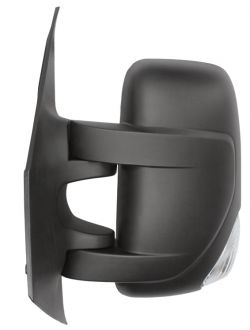 ESPEJO RETROVISOR RENAULT MASTER 2010-2019 MANUAL / PILOTO BLANCO (WY5W) / 2 CRISTALES / IZQUIERDO