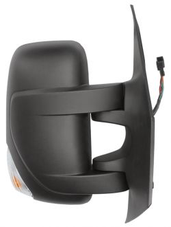 ESPEJO RETROVISOR RENAULT MASTER 2010-2019 ELECTRICO / TERMICO / PILOTO AMBAR (W16W) / 2 CRISTALES / SONDA / DERECHO