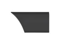 MOLDURA ALETA NISSAN INTERSTAR 2021-2024 TRASERA / CHASIS CORTO-MEDIO (L1-L2) / IZQUIERDA