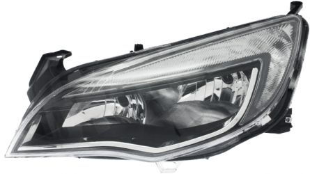 FARO OPEL ASTRA J 2013-2015 BASE NEGRA / BORDE CROMADO / IZQUIERDO
