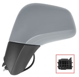 ESPEJO RETROVISOR OPEL MOKKA X 2016-2020 ELECTRICO / TERMICO / CUERPO NEGRO / CARCASA IMPRIMADA / IZQUIERDO