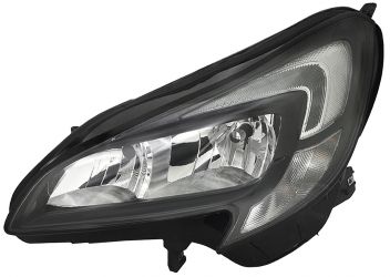 FARO OPEL CORSA E 2015-2019 DETALLE NEGRO / IZQUIERDO