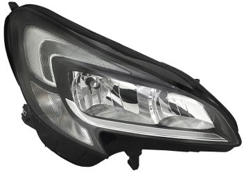 FARO OPEL CORSA E 2015-2019 DETALLE CROMADO / LED / DERECHO