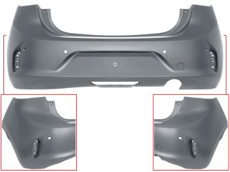 PARACHOQUES OPEL CORSA F 2019-> TRASERO / CON 4 SENSOR / IMPRIMADO