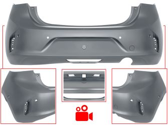 PARACHOQUES OPEL CORSA F 2019-2023 TRASERO / CON 6 SENSOR / CON CAMARA / IMPRIMADO
