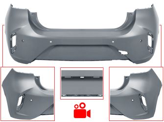 PARACHOQUES OPEL CORSA F 2019-2023 TRASERO / GS LINE / CON 4 SENSOR / CON CAMARA / IMPRIMADO