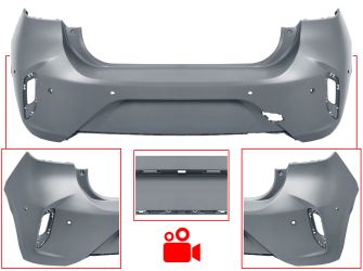 PARACHOQUES OPEL CORSA F 2019-2023 TRASERO / GS LINE / CON 6 SENSOR / CON CAMARA / IMPRIMADO