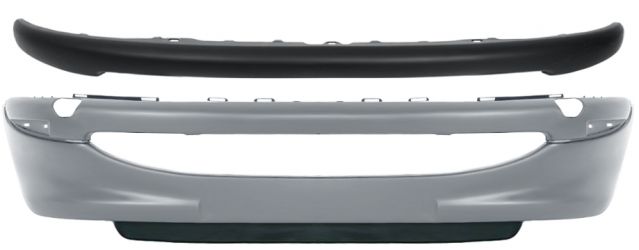 PARACHOQUES PEUGEOT 206 1998-2008 DELANTERO / IMPRIMADO / CON MOLDURA