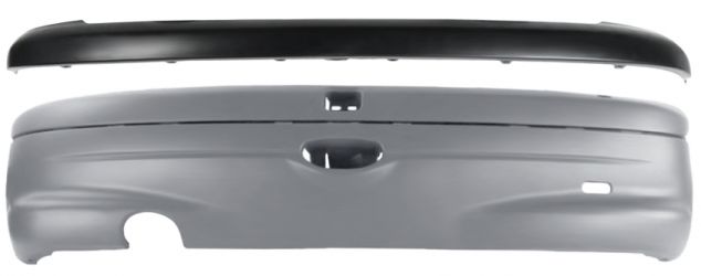 PARACHOQUES PEUGEOT 206 1998-2008 TRASERO / IMPRIMADO / CON MOLDURA