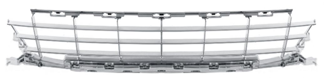 REJILLA PEUGEOT 207 2007-2009 PARACHOQUES DELANTERO / MODELO SPORT / INFERIOR / MOLDURAS CROMADAS / CENTRAL