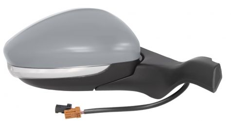 ESPEJO RETROVISOR PEUGEOT 208 2012-2015 ELECTRICO / TERMICO / PILOTO / ABATIBLE ELECTRICAMENTE / SONDA / IMPRIMADO / DERECHO