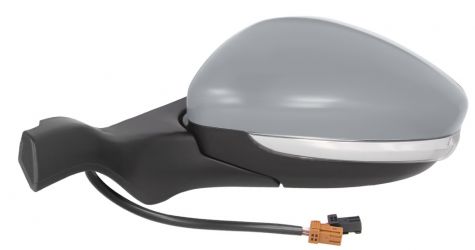 ESPEJO RETROVISOR PEUGEOT 208 2012-2015 ELECTRICO / TERMICO / PILOTO / ABATIBLE ELECTRICAMENTE / IMPRIMADO / IZQUIERDO