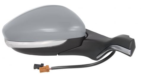 ESPEJO RETROVISOR PEUGEOT 208 2012-2015 EMBELLECEDOR CROMADO / ELECTRICO / TERMICO / PILOTO / ABATIBLE ELECTRICAMENTE / SONDA / IMPRIMADO / DERECHO