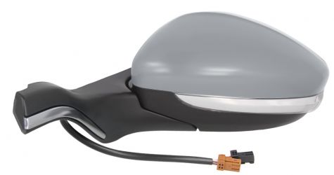ESPEJO RETROVISOR PEUGEOT 208 2012-2015 EMBELLECEDOR CROMADO / ELECTRICO / TERMICO / PILOTO / ABATIBLE ELECTRICAMENTE / IMPRIMADO / IZQUIERDO