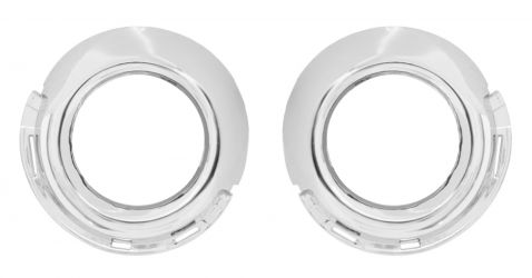 KIT CERQUILLOS ANTINIEBLAS PEUGEOT 307 2005-2007 PARACHOQUES DELANTERO / CROMADOS / IZQUIERDO+DERECHO