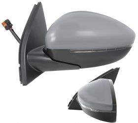 ESPEJO RETROVISOR PEUGEOT 308 2013-2017 ELECTRICO / TERMICO / PILOTO / LUZ CORTESIA / ABATIBLE ELECTRICAMENTE / LANE ASSIST / IMPRIMADO / IZQUIERDO