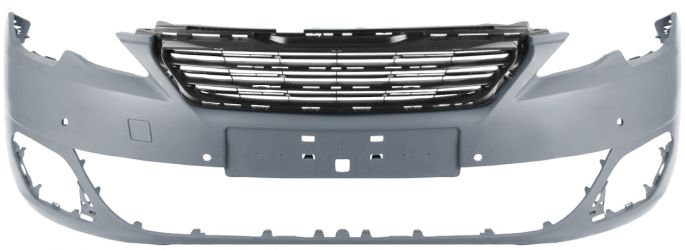 PARACHOQUES PEUGEOT 308 2013-2017 DELANTERO / ALLURE / CON ANTINIEBLAS / CON 4 SENSORES / IMPRIMADO