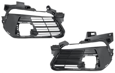 KIT REJILLAS PEUGEOT 308 2017-2021 PARACHOQUES DELANTERO / CON AGUJEROS ANTINIEBLAS / MODELO FAROS FULL LED / IZQUIERDA+DERECHA